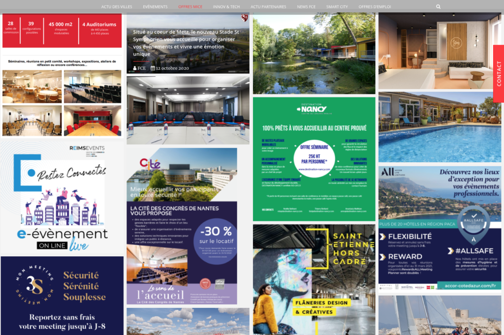 Retrouvez toutes les offres Mice des destinations membres